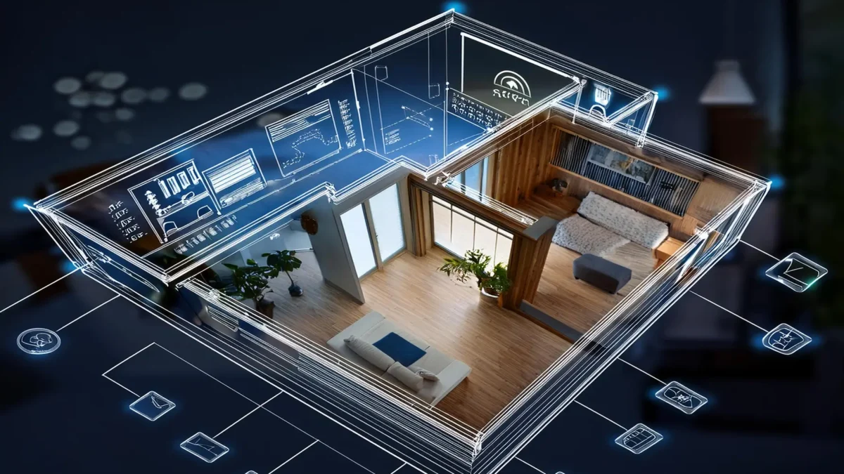 home assistant Smart home 3d floor plan project